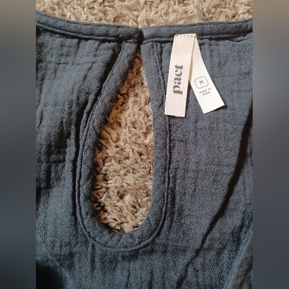 Pact Coastal Double Gauze Beach To Brunch Dress, Medium - Picture 6 of 9